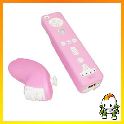 Silikon Schutzhülle WiiMote und Nunchuck in PINK
